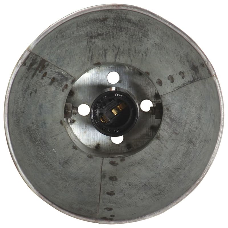 Casa si Gradina - Corpuri si surse de iluminat - Veioze si lampi - Lampadare - Lampa de perete, stil industrial, argintiu, rotund, E27 - Infinity.ro