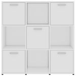 Casa si Gradina - Mobilier - Biblioteci si rafturi - Biblioteci - Biblioteca, alb, 90 x 30 x 90 cm, PAL - Infinity.ro