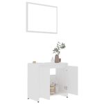 Casa si Gradina - Mobilier - Seturi de mobilier - Seturi baie - Set mobilier de baie, 3 piese, alb, lemn prelucrat - Infinity.ro