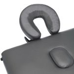 Ingrijire personala si Cosmetice - Sanatate si wellness - Articole wellness - Fotolii de masaj - Masa masaj pliabila, cadru din lemn, antracit, 186 x 68 cm - Infinity.ro