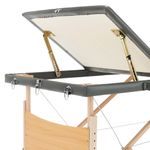 Ingrijire personala si Cosmetice - Sanatate si wellness - Articole wellness - Fotolii de masaj - Masa masaj pliabila, cadru din lemn, antracit, 186 x 68 cm - Infinity.ro