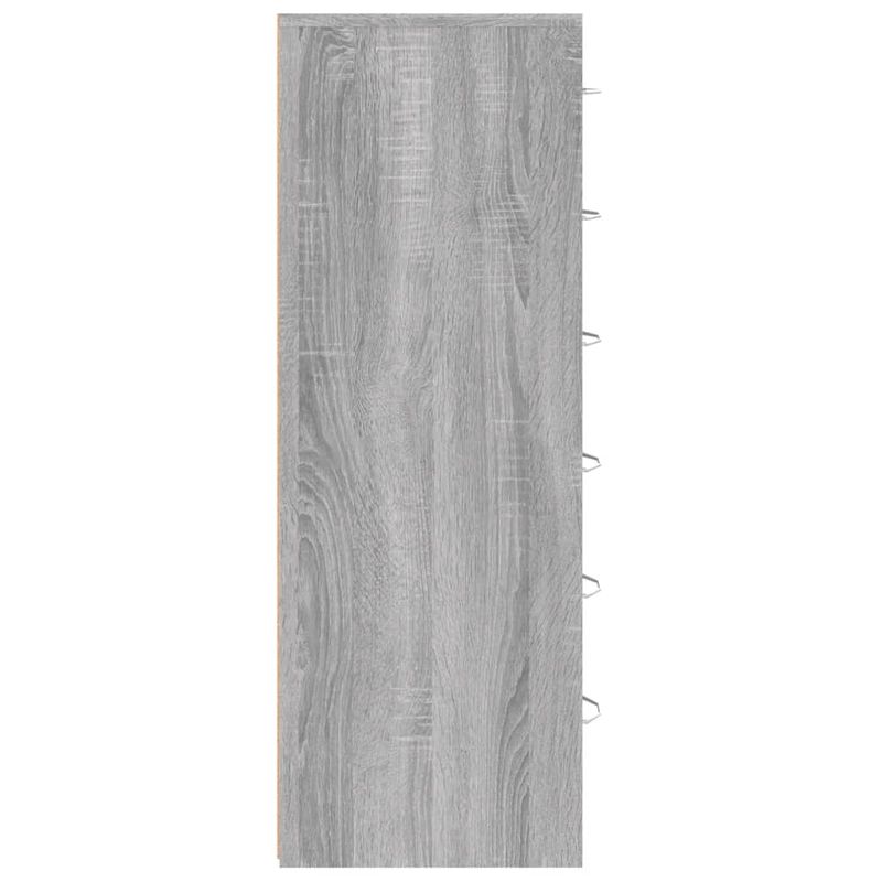 Casa si Gradina - Mobilier - Comode si corpuri - Comode - Servanta cu 6 sertare, stejar fumuriu, 50x34x96 cm, lemn, sonoma gri - Infinity.ro