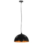 Casa si Gradina - Corpuri si surse de iluminat - Veioze si lampi - Lampi de veghe - Lustre, 2 buc., negru si auriu, semisferic, 40 cm, E27 - Infinity.ro