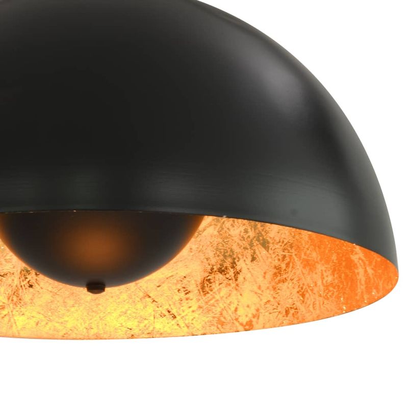 Casa si Gradina - Corpuri si surse de iluminat - Veioze si lampi - Lampi de veghe - Lustre, 2 buc., negru si auriu, semisferic, 40 cm, E27 - Infinity.ro