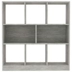 Casa si Gradina - Mobilier - Biblioteci si rafturi - Biblioteci - Biblioteca, gri beton, 97,5x29,5x100 cm, PAL - Infinity.ro