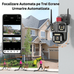 Laptop, Telefoane si Tablete - Wearables si gadgeturi - Gadgeturi - Dispozitive spionaj - Camera de supraveghere tripla 5K, WIFI, 12MP, 32 GB, PTZ, CCTV, zoom 10x - Infinity.ro