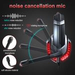 PC, gaming si accesorii - Gaming - Accesorii gaming - Controlere, Volane si Casti gaming - Casti gaming J30, Axeloni ®, negre cu leduri rosii, sunet stereo, pentru PC, Laptop, Mac, PS4, PS5, Xbox One - Infinity.ro