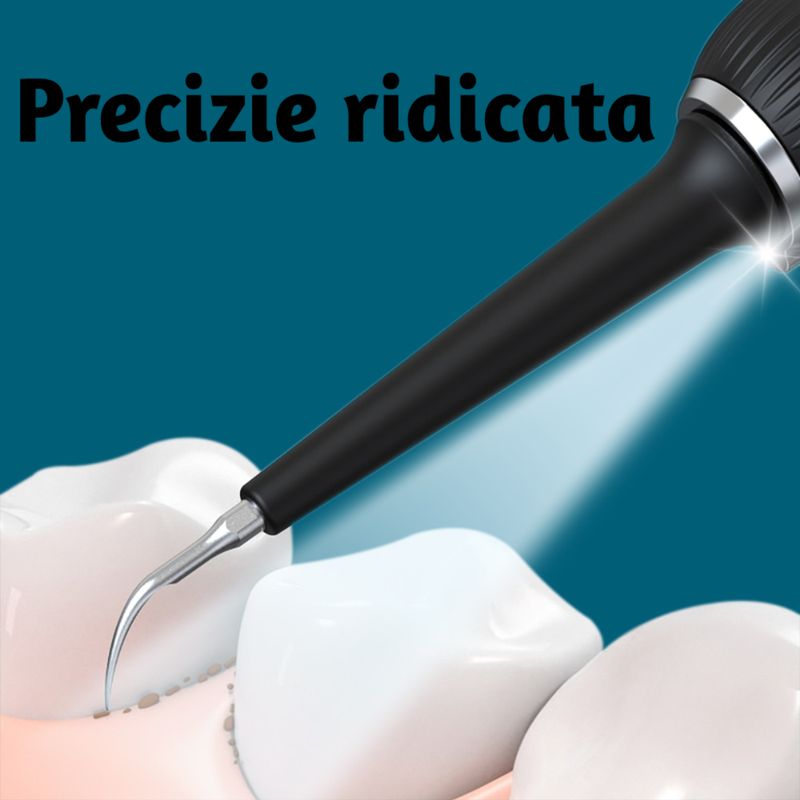 Ingrijire personala si Cosmetice - Igiena dentara - Rezerve si accesorii - Set curatare dentara Axeloni ®, periuta electrica, aparat pentru detartraj profesional, rezistent la apa, Negru - Infinity.ro