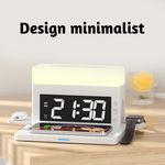 Laptop, Telefoane si Tablete - Telefoane mobile si accesorii - Accesorii Telefoane - Incarcatoare telefoane - Incarcator Wireless 6 in 1 Axeloni®, fast charge, incarcare telefon, ceas, lumina reglabila, zece culori de lumini, Alb - Infinity.ro