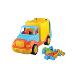 Jucarii, Copii si Bebe - Jucarii si jocuri - Vehicule si jucarii cu telecomanda - Utilaje constructie de jucarie - Camion pentru gunoi 48 cm cu 38 piese constructie Ucar Toys UC86 - Infinity.ro