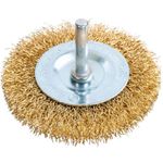 Casa si Gradina - Constructii - Scule electrice si accesorii - Accesorii polizare si slefuire - Perie sarma alama, circulara, cu tija, 75 mm, Richmann - Infinity.ro
