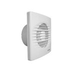 Casa si Gradina - Sanitare - Suporturi si accesorii baie - Sisteme de ventilatie - Ventilator baie 100WC, Plasa antiinsecte, Cu temporizator, Debit 100 mC/h, Diametru Ø100 mm, 158 X 158 mm - Infinity.ro