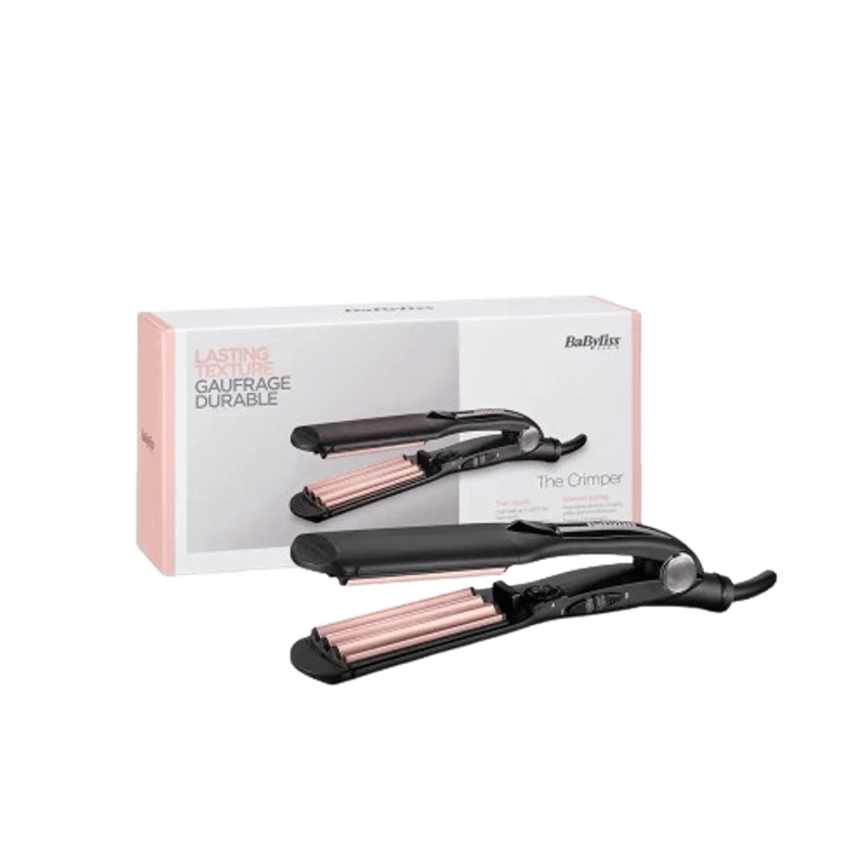 Ingrijire personala si Cosmetice - Aparate & accesorii ingrijire personala - Hair styling - Placi de indreptat parul - Placa pentru creponat parul BaByliss 2165CE, 210 °C, Turmalina-Ceramica, Negru - Infinity.ro