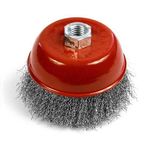 Casa si Gradina - Constructii - Scule electrice si accesorii - Accesorii polizare si slefuire - Perie sarma otel, tip cupa, M14, 100 mm, Strend Pro - Infinity.ro