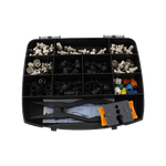 Casa si Gradina - Electrice - Smart Home - Control acces si accesorii - Kit 50 conectori CAP SYSTEM, decapator si cleste sertizare - CAP SYSTEM - Infinity.ro