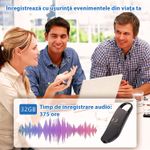 Laptop, Telefoane si Tablete - Wearables si gadgeturi - Gadgeturi - Dispozitive spionaj - Breloc chei auto cu microfon ascuns, activare vocala, 64GB - Infinity.ro