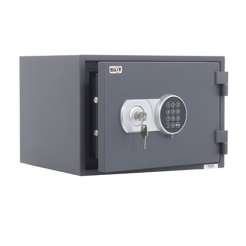 Casa si Gradina - Constructii - Depozitare, transport si protectie - Seifuri si casete de valori - Seif certificat antifoc Ellit® Century30KE cheie/electronic 296 x 430 x 365 mm EN15659/60P - Infinity.ro