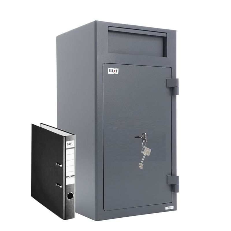 Casa si Gradina - Constructii - Depozitare, transport si protectie - Seifuri si casete de valori - Seif certificat transfer Ellit® Depo32 cheie 812 x 419 x 427 mm EN14450/S1 - Infinity.ro