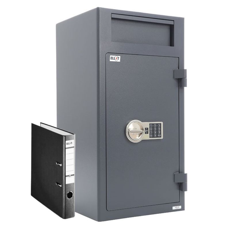 Casa si Gradina - Constructii - Depozitare, transport si protectie - Seifuri si casete de valori - Seif certificat transfer Ellit® Depo32 electronic 812 x 419 x 427 mm EN14450/S1 - Infinity.ro