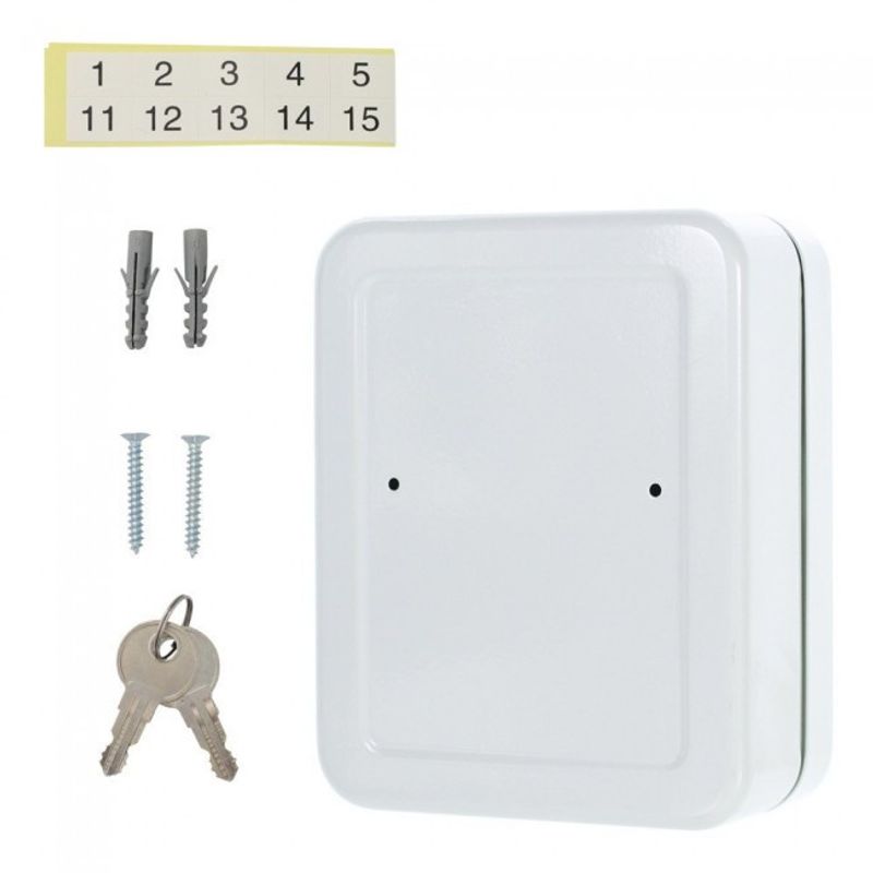 Casa si Gradina/Constructii/Depozitare, transport si protectie/Seifuri si casete de valori - Caseta cheie TS20 cheie 205 x 165 x 85 mm gri deschis - Infinity.ro