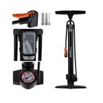 Sport si Outdoor - Ciclism - Accesorii pentru biciclete - Pompe biciclete - Pompa de picior, cu manometru, 3 varfuri, max 16 bar, 22 x 13 x 56-92.5 cm, Trizand - Infinity.ro