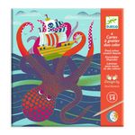Jucarii, Copii si Bebe - Jucarii si jocuri - Jucarii & jocuri educative - Jocuri si jucarii educative - Joc creativ de razuit, Fauna marina, Djeco - Infinity.ro