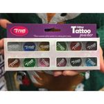 Jucarii, Copii si Bebe - Jucarii si jocuri - Jucarii de rol - Frumusete, bijuterii si accesorii fetite - Set 12 recipiente cu sclipici pentru tatuaje temporare Tytoo KKCPU2520008 - Infinity.ro