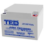 PC, gaming si accesorii - UPS-uri - Accesorii UPS-uri - Acumulator AGM VRLA 12 V 28.5 A High Rate 165 mm x 175 m m x h 126 mm mm M5 TED Battery Expert Holland TED003447 (1) - Infinity.ro