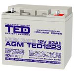 PC, gaming si accesorii - UPS-uri - Accesorii UPS-uri - Acumulator AGM VRLA 12 V 23 A High Rate 181 mm x 76 m m x h 167 mm F3 TED Battery Expert Holland TED003348 (2) - Infinity.ro