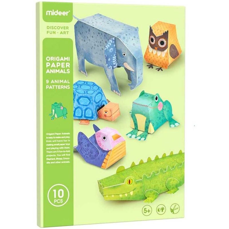 Jucarii, Copii si Bebe - Jucarii si jocuri - Jucarii & jocuri educative - Jucarii interactive - Set 9 Animale Origami Mideer MD4082 - Infinity.ro