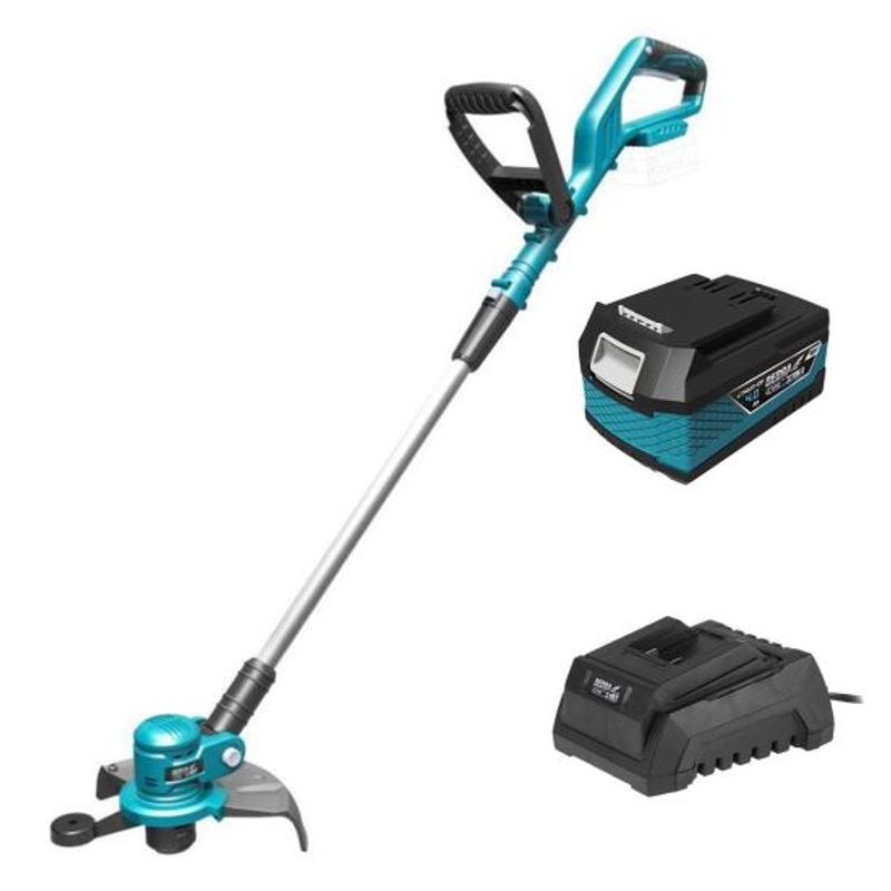 Casa si Gradina - Gradinarit si plante - Utilaje gradina - Trimmere electrice - Motocoasa, trimmer, pentru tuns iarba, electric, cu acumulator 4 Ah, incarcator 18 V Li-ion, 30 cm, SAS+ALL, Dedra - Infinity.ro