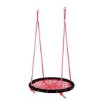 Casa si Gradina - Gradina si terasa - Balansoare si hamace - Balansoare - Leagan suspendat, cuib de barza, rosu, max 70 Kg, 95 cm, Leq Arachne - Infinity.ro