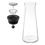 Casa si Gradina - Bucatarie si vesela - Accesorii bar - Carafe si decantoare - Carafa din sticla cu capac negru 1.15 L, AMBITION Ellie - Infinity.ro