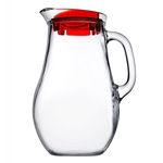 Casa si Gradina - Bucatarie si vesela - Accesorii bar - Carafe si decantoare - Carafa din sticla cu capac rosu 1.85 L, PASABAHCE Bistro - Infinity.ro