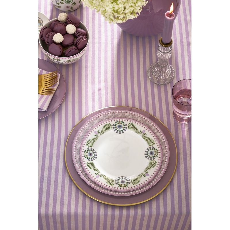 Casa si Gradina - Bucatarie si vesela - Vesela si tacamuri - Farfurii si boluri - Farfurie din portelan Lily&Lotus Off White 23 cm - Infinity.ro