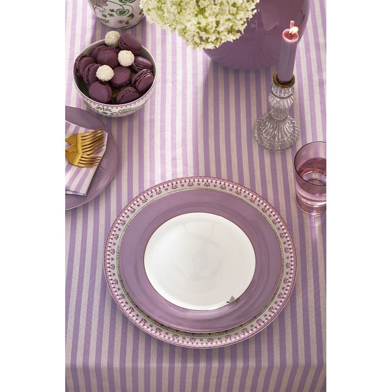 Casa si Gradina - Bucatarie si vesela - Vesela si tacamuri - Farfurii si boluri - Farfurie din portelan Lily&Lotus Liliac 26,5 cm - Infinity.ro