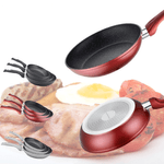 Casa si Gradina - Bucatarie si vesela - Vase pentru gatit - Tigai si seturi - Set 3 tigai cu inductie HotChef, 28cm, 24cm, 20cm, Rosu - Infinity.ro