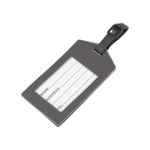 Sport si Outdoor/Articole de voiaj/Accesorii articole de voiaj - Ecuson silicon pentru identificare bagaje Crisalida, motiv avion, 6,5 x 12 cm, Gri - Infinity.ro