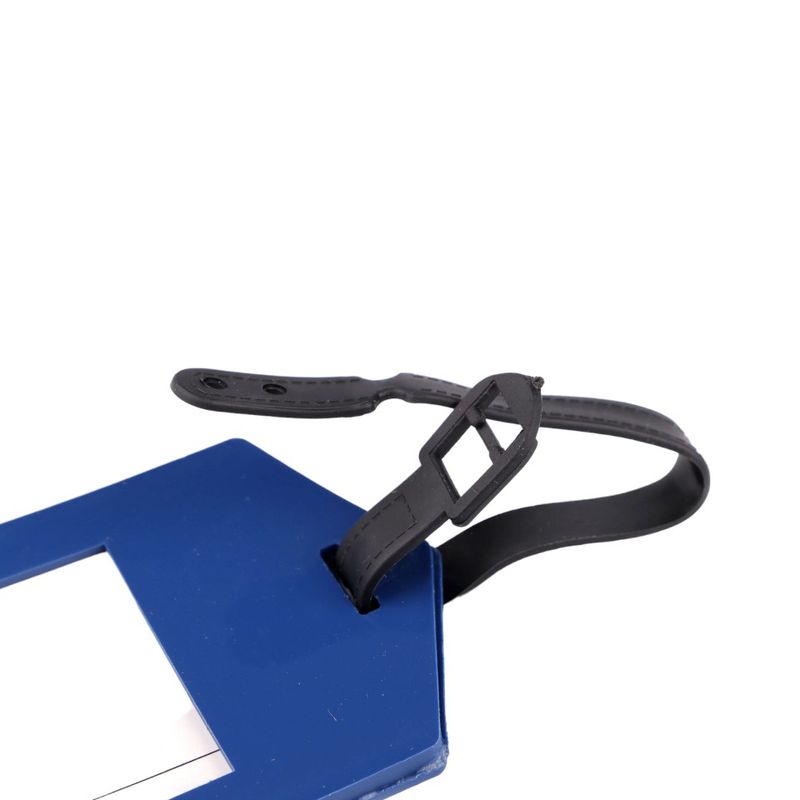 Sport si Outdoor/Articole de voiaj/Accesorii articole de voiaj - Ecuson silicon pentru identificare bagaje Crisalida, motiv avion, 6,5 x 12 cm, Albastru - Infinity.ro