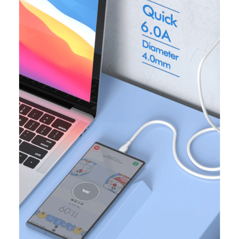 Laptop, Telefoane si Tablete - Telefoane mobile si accesorii - Accesorii Telefoane - Cabluri si adaptoare telefoane - Cablu date si incarcare rapida SuperFastCharge Usb C to C pentru Samsung, Huawei, 60W, TEXTIL PREMIUM, USB-C la USB-C - Infinity.ro