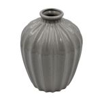 Casa si Gradina - Decoratiuni - Obiecte decorative - Vaze si boluri decorative - Vaza decorativa din portelan gri 20x14cm - Infinity.ro