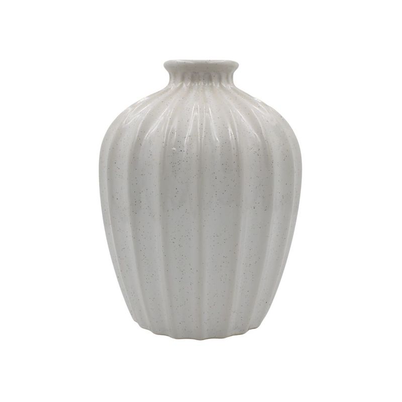 Casa si Gradina - Decoratiuni - Obiecte decorative - Vaze si boluri decorative - Vaza decorativa din portelan alba 20x14cm - Infinity.ro