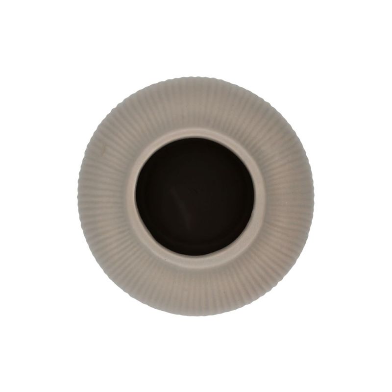 Casa si Gradina - Decoratiuni - Obiecte decorative - Vaze si boluri decorative - Vaza decorativa ceramica bej 14x14x17cm - Infinity.ro