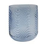 Casa si Gradina - Decoratiuni - Obiecte decorative - Vaze si boluri decorative - Vaza decorativa sticla albastru 21x17x13 cm - Infinity.ro