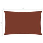 Casa si Gradina - Gradina si terasa - Umbrele si pavilioane - Umbrele - Parasolar, caramiziu, 2,5x5 m, tesatura oxford, dreptunghiular - Infinity.ro