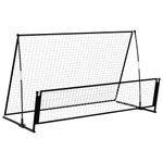 Sport si Outdoor - Sporturi de echipa - Fotbal - Porti fotbal - Poarta de fotbal de ricoseu 2-in-1, 202x104x120 cm, otel - Infinity.ro