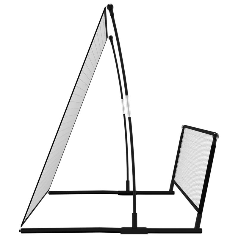 Sport si Outdoor - Sporturi de echipa - Fotbal - Porti fotbal - Poarta de fotbal de ricoseu 2-in-1, 202x104x120 cm, otel - Infinity.ro