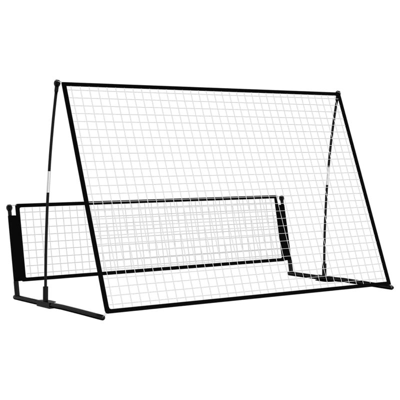 Sport si Outdoor - Sporturi de echipa - Fotbal - Porti fotbal - Poarta de fotbal de ricoseu 2-in-1, 202x104x120 cm, otel - Infinity.ro