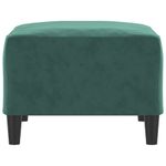 Casa si Gradina - Mobilier - Scaune si fotolii - Tabureti - Taburet, verde inchis, 70x55x41 cm, catifea - Infinity.ro