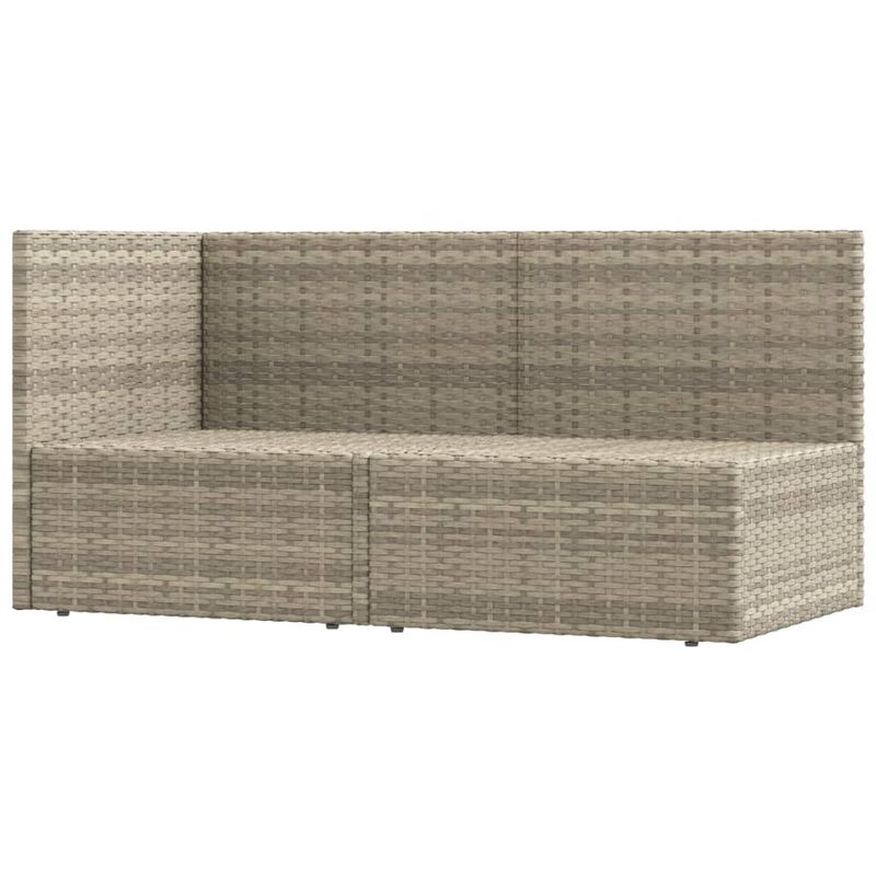 Casa si Gradina - Gradina si terasa - Mobilier exterior - Seturi mobila gradina - Set mobilier de gradina cu perne, 2 piese, gri, poliratan - Infinity.ro